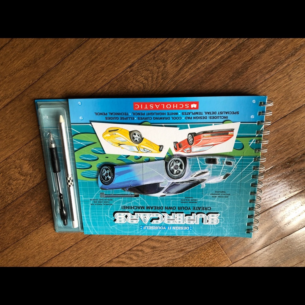 COPY - Scholastic design stencil supercar book